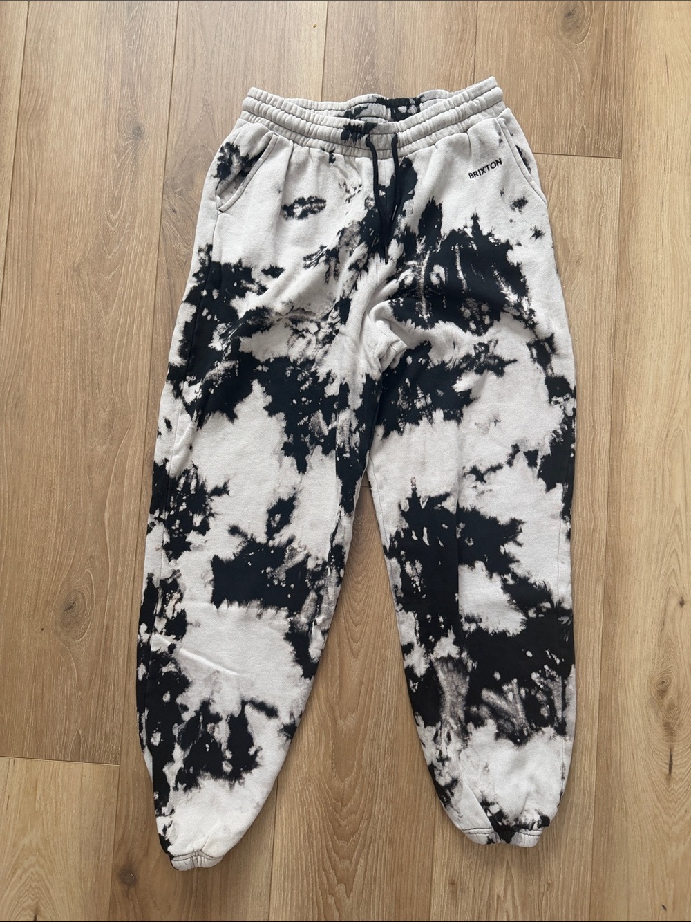 Brixton Kids Black & White Tie-Dye Joggers